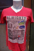 SQ Stay Trendy Limited Edition ALMIGHTY shirt Red small? Unique swirls religious