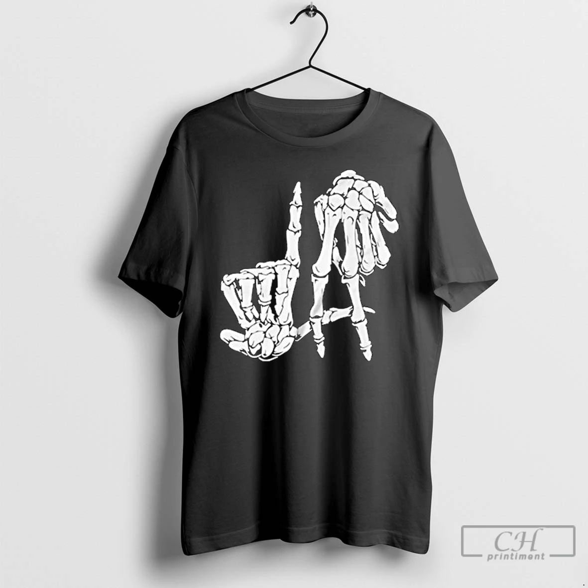 Classic Los Angeles Skeleton Hand Sign Ornaments T Shirts