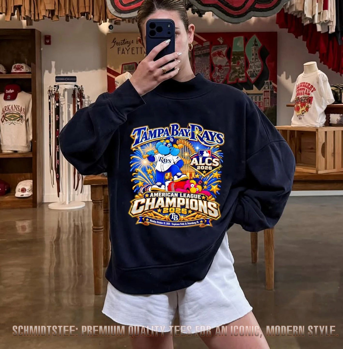 Tampa Bay Rays American League Champions 2026 mascot shirt