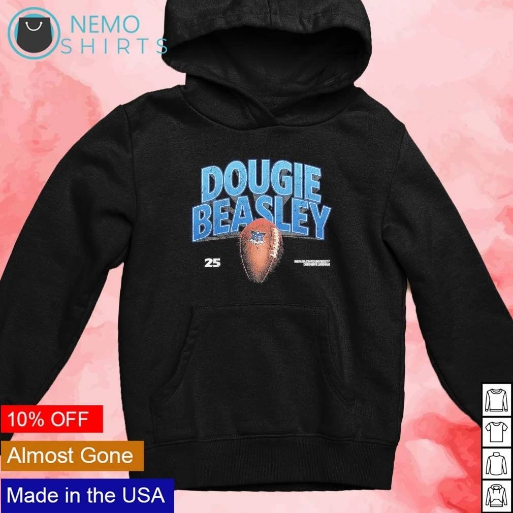 Dougie Beasley No 25 Indiana State University Defensive Lineman shirt