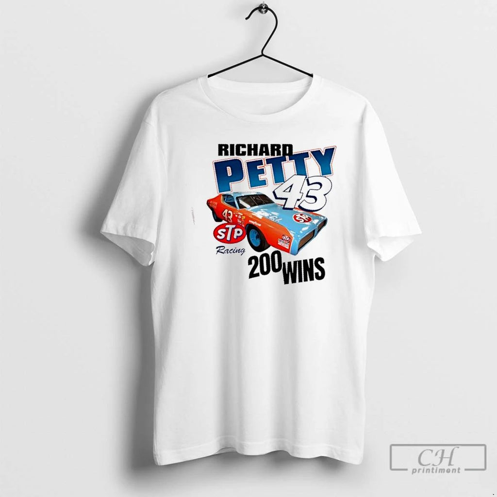 Classic Stp Racing Richard Petty 43 200 Wins T Shirts