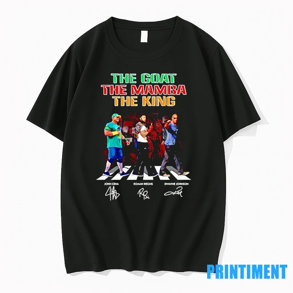 John Cena Roman Reigns Dwayne Johnson The Goat The Mamba The King Signature Tshirts Sweater