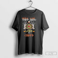 Classic This Girl Loves Her Kansas City Chiefs Skelenton Halloween T Shirts