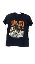 Sushi Dragon Anime Manga Style Graphic Navy Unisex T Shirt Tee- Size Small