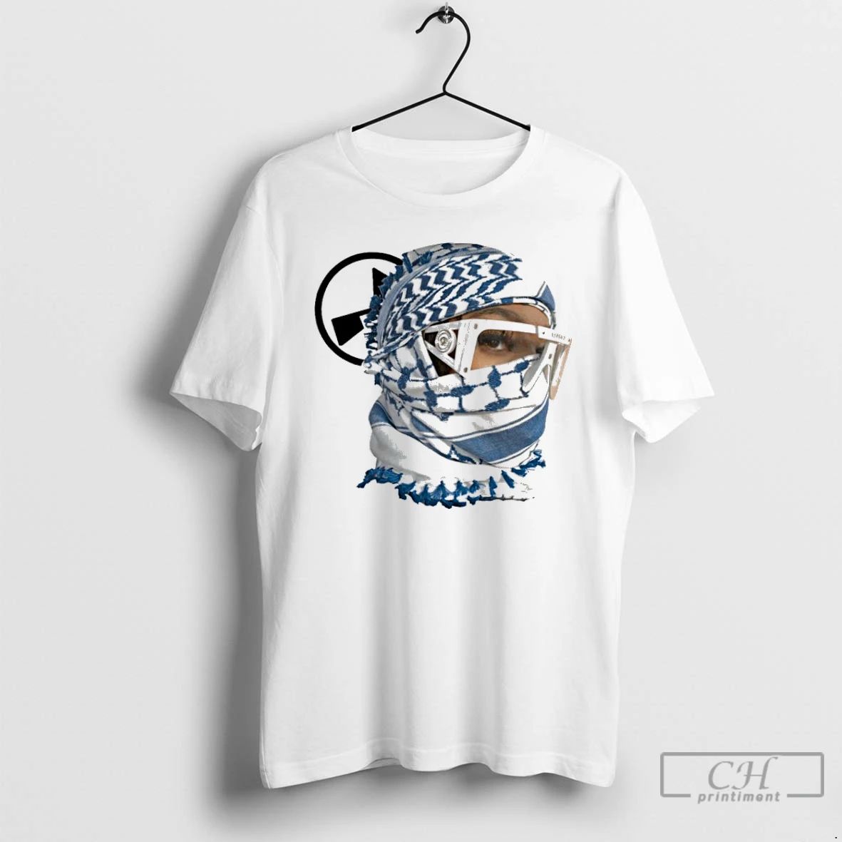 Premium Desert Scarf Girl Print T Shirts