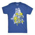 Mens Cat and Mouse Funny T Shirt Kitten Graphic Tee for Men