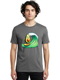 Avocado-Surfing-2 Mens Graphic Tee, 100% Cotton, Casual Summer Wear