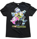Ghostbusters Adult Small Slimer T-Shirt Black Neon Retro Logo