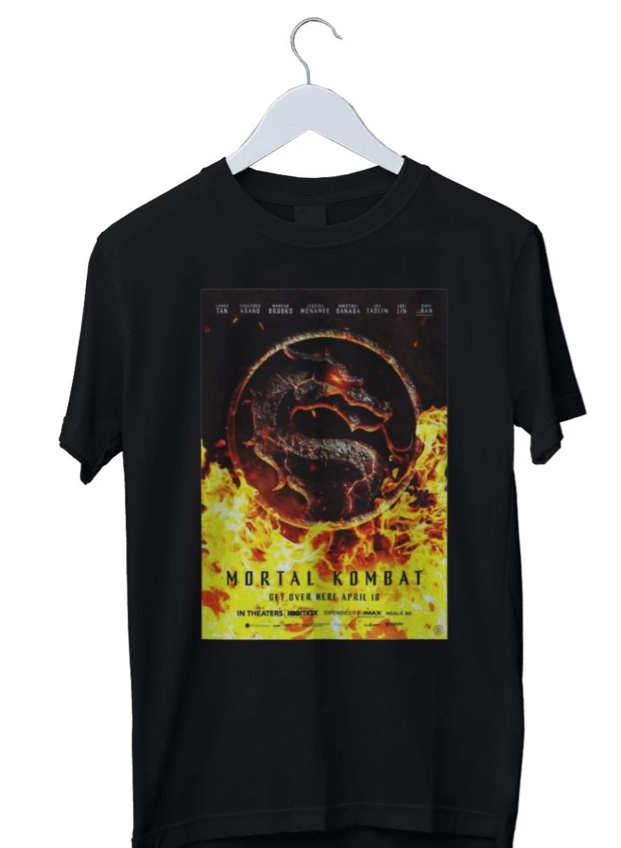 Mortal Kombat Movie Mens Graphic T-Shirt S M L XL 2 3 4 XL Black White