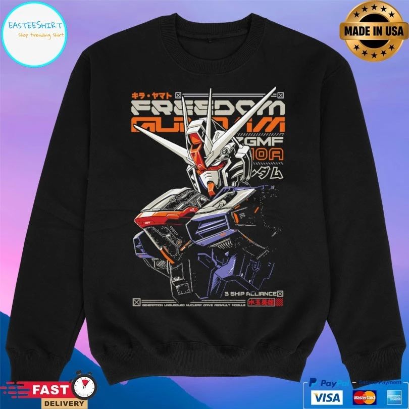 Wings Of Freedom Gundam 3 Ship Alliance T-shirt