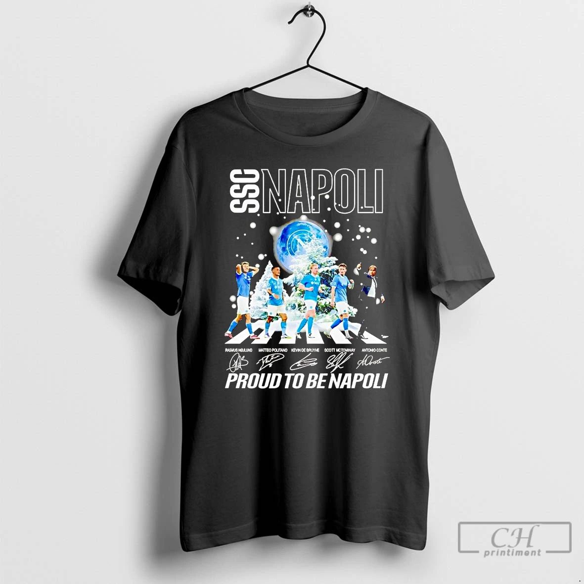 Classic Proud To Be Ssc Napoli Team Player Winter T Shirts