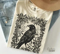 Crow Coffee Bird Lover Boho Comfort Tee