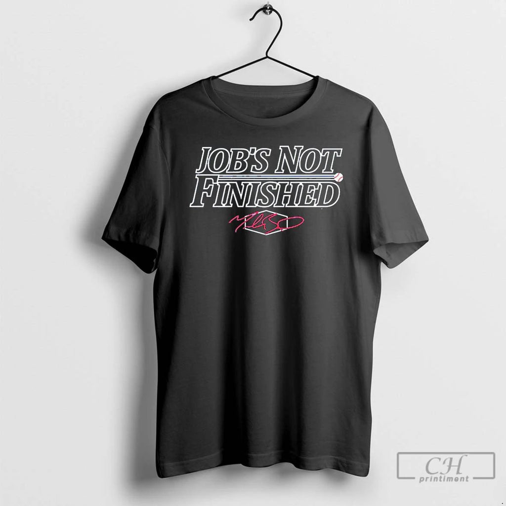 Classic Los Angeles Dodgers Jobs Not Finished Signature T Shirts