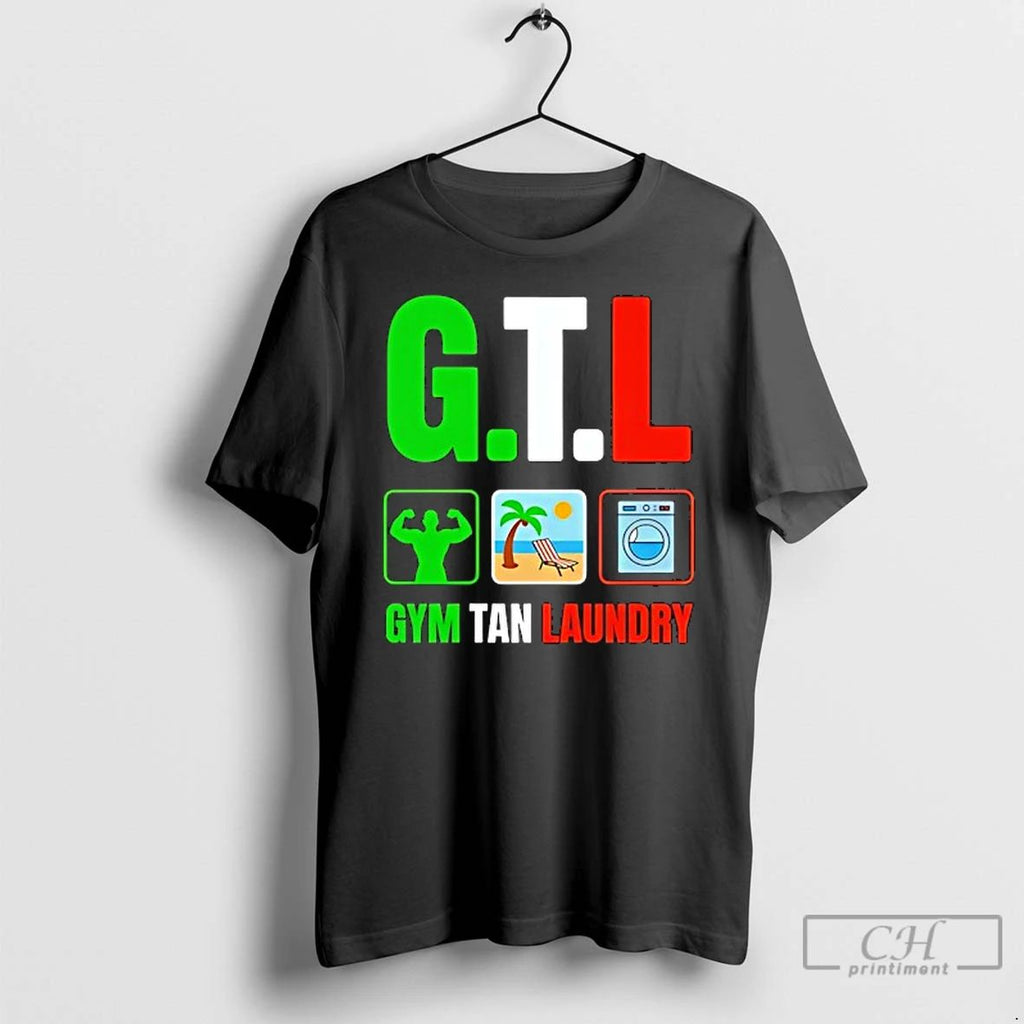 Classic Gym Tan Laundry Gtl Jersey Garden Nj Shore Italian Flag T Shirts