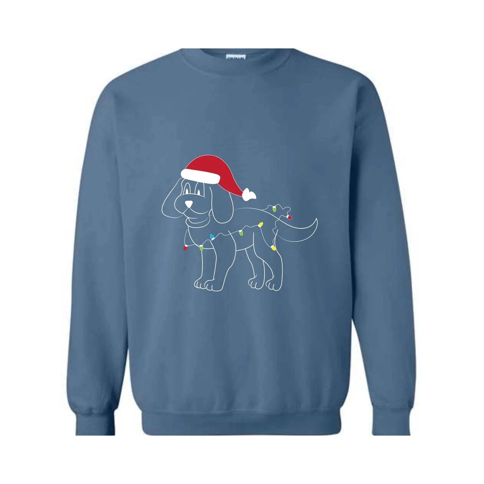Christmas Dachshund Sweatshirt, Santa Dachshund Sweatshirt, Cute Dachshund Sweat