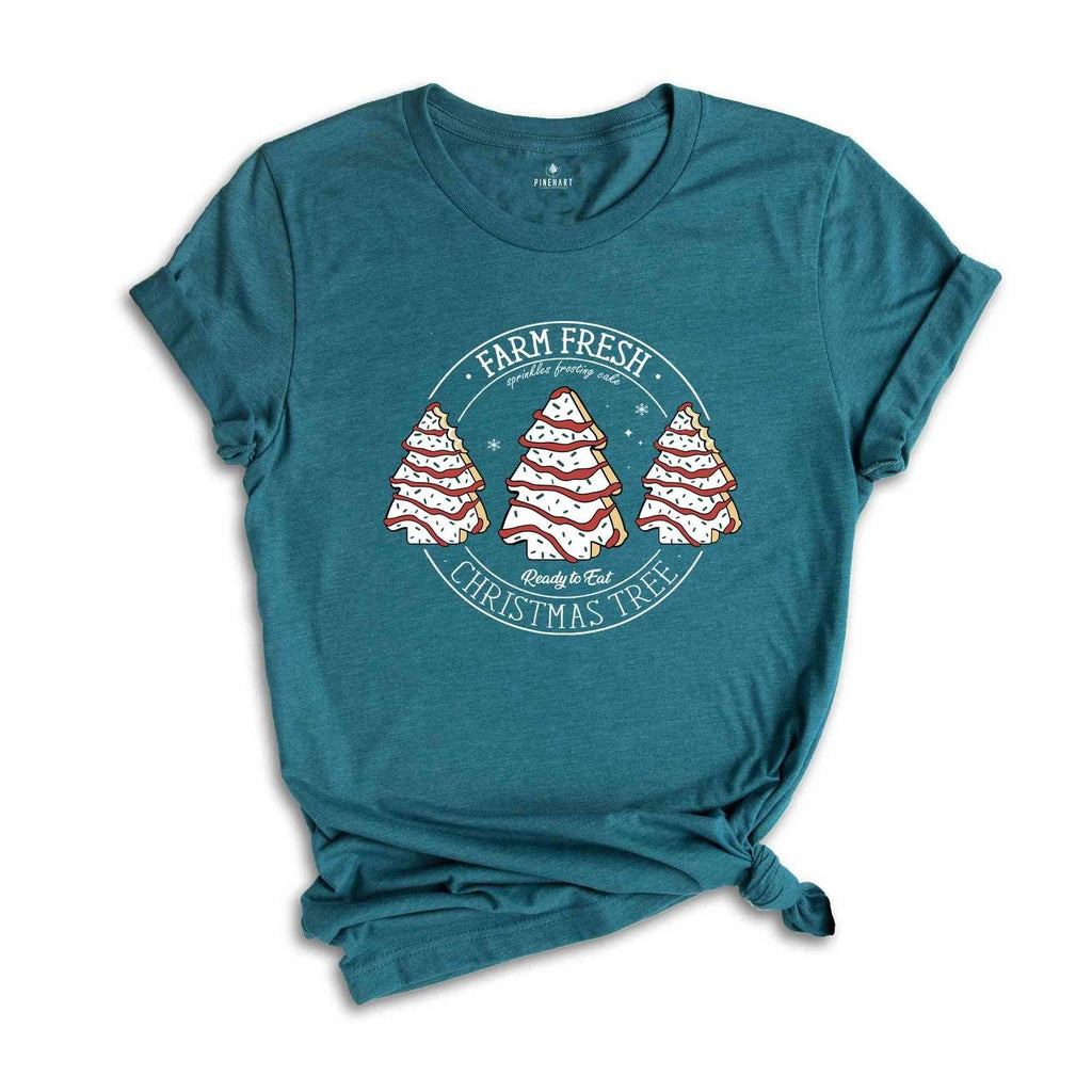 Farm Fresh Christmas Tree Shirt, Christmas Cake Shirt, Cute Christmas Shirt, Chr