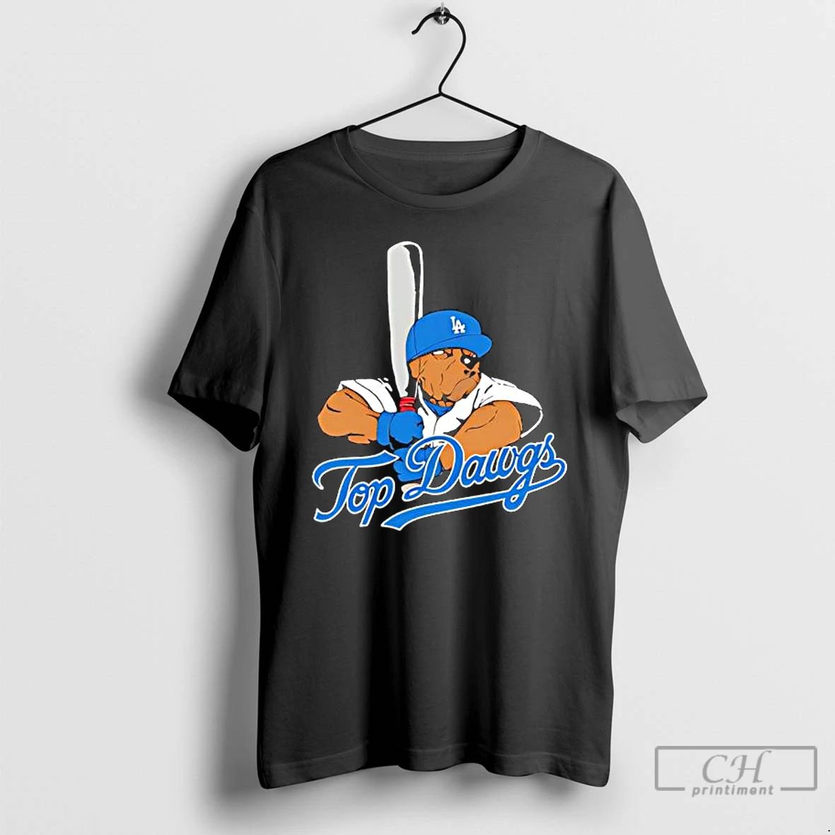 Premium Top Dawgs X Los Angeles Dodgers Bulldog Mascot T Shirts