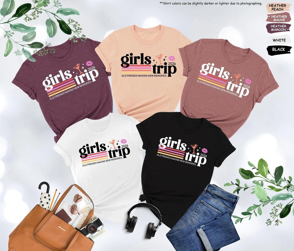 Girls Trip 2026 Shirt  Girls Weekend Shirt  Matching Travel Shirts  Besties Trip