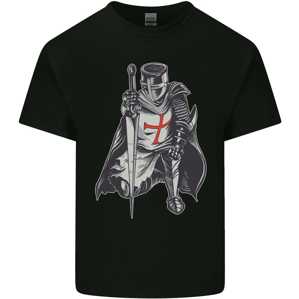 A Nights Templar St Georges Day England Mens Cotton T-Shirt Tee Top