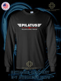 Pilatus Aircraft Logo Men's Long Sleeve T-Shirt American Dotees T-Shirt