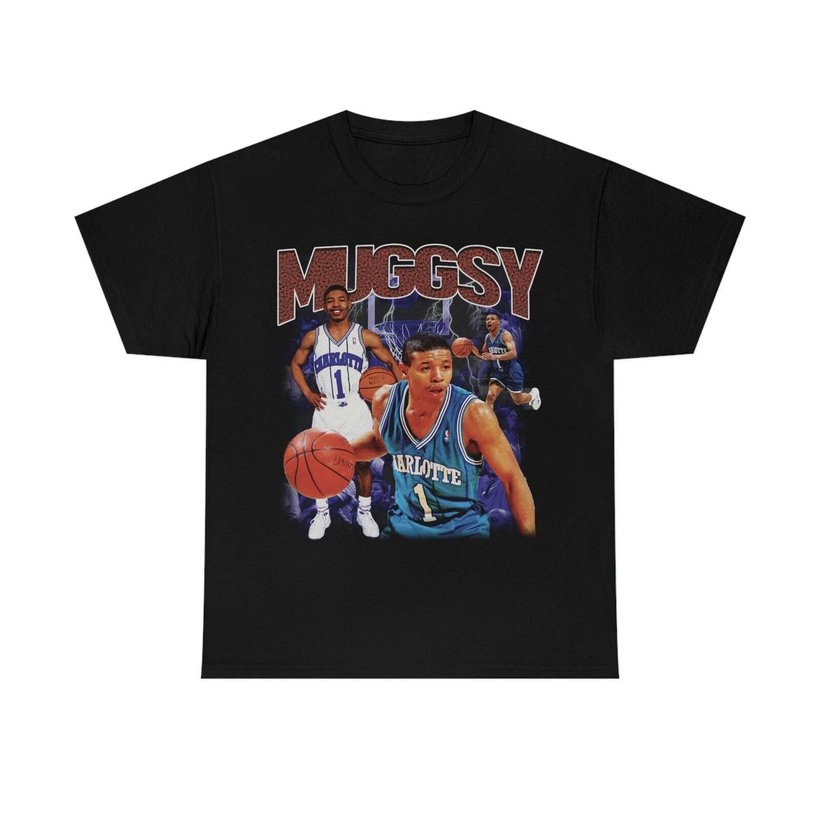Muggsy Bogues  Vintage Style Rap Tee