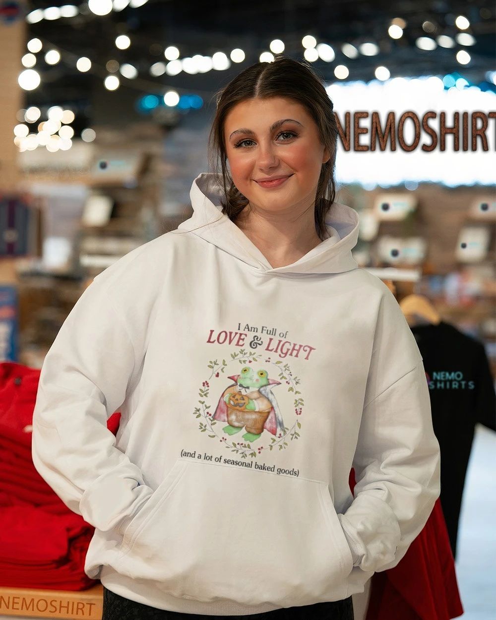 Vampire Frog I Am Full of Love and Light and a Lot of Seasonal Baked Goods shirt