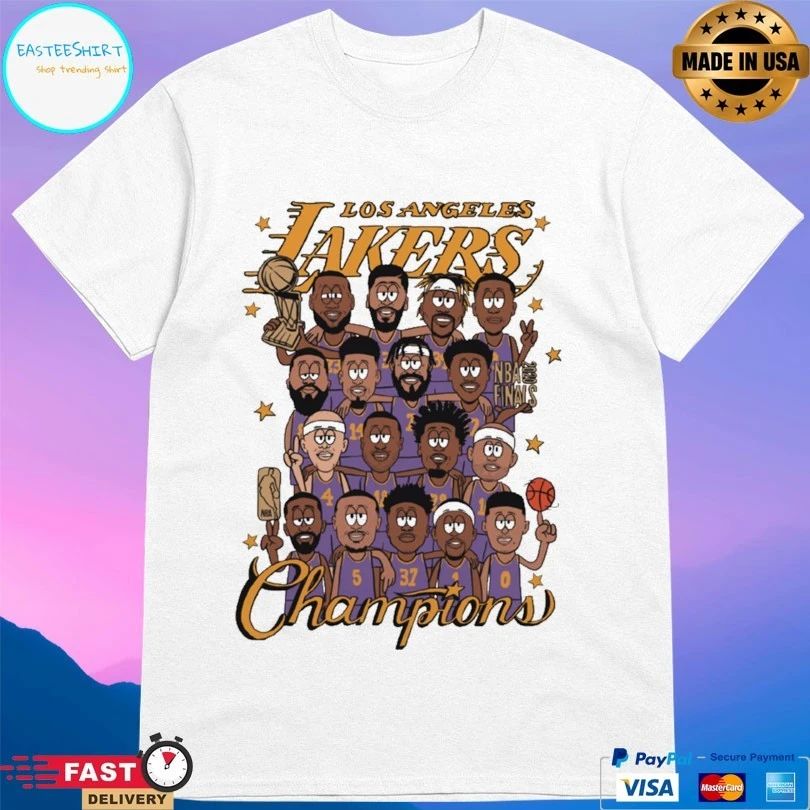 Los Angeles Lakers 2020 Nba Finals Champions Roster T-shirt