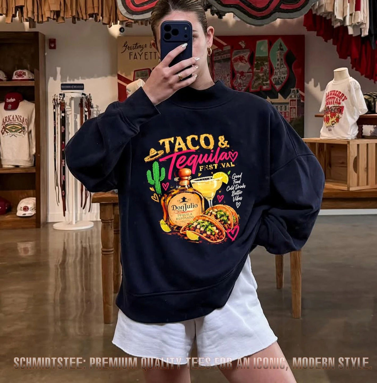 Taco & Tequila Festival Don Julio Reposado Good Food Cold Drinks Better Vibes shirt