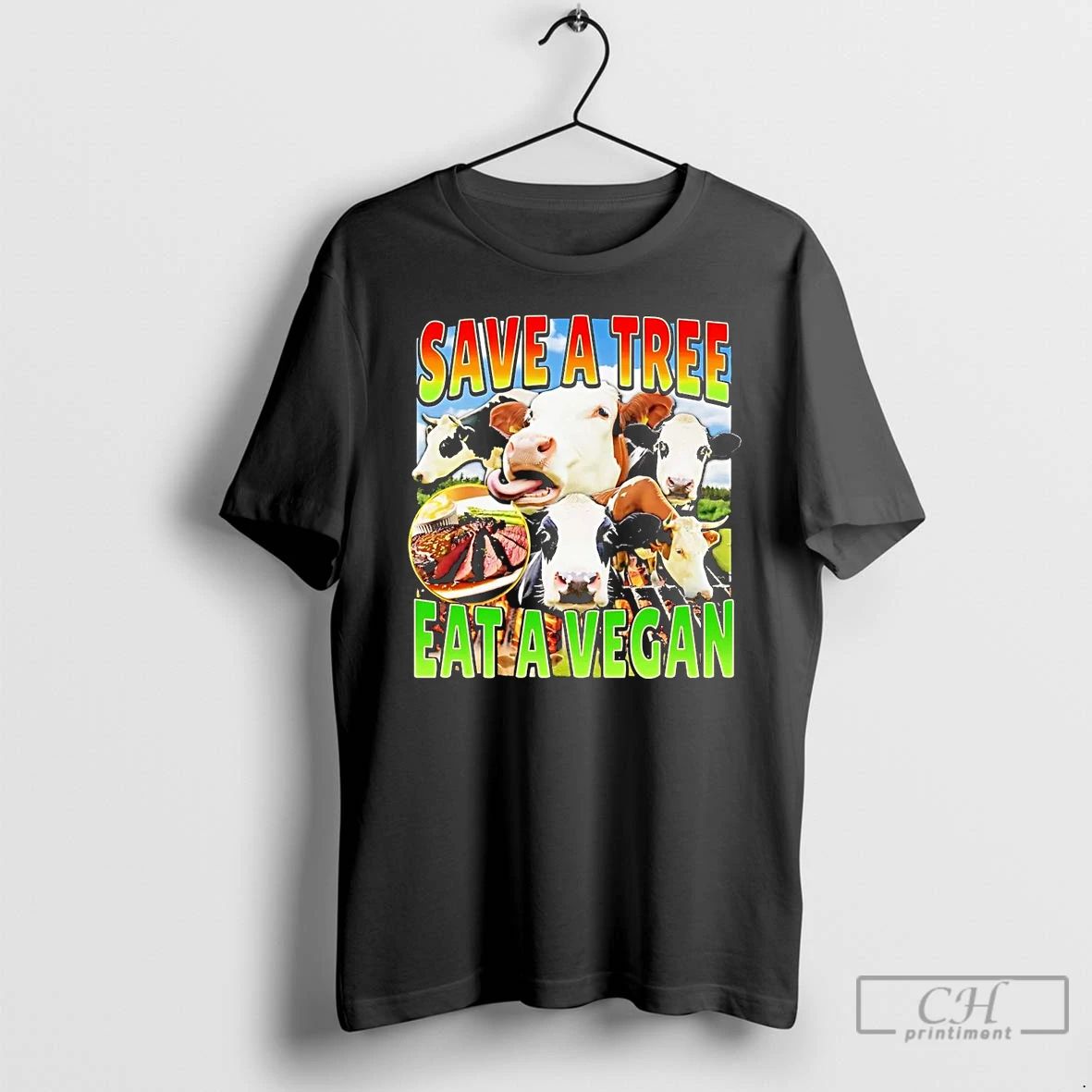 Premium Cow Save A Tree Eat A Vegan T Shirts