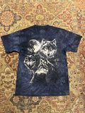 Vintage The Mountain Y2K Wolf Shirt Blue Unisex Medium