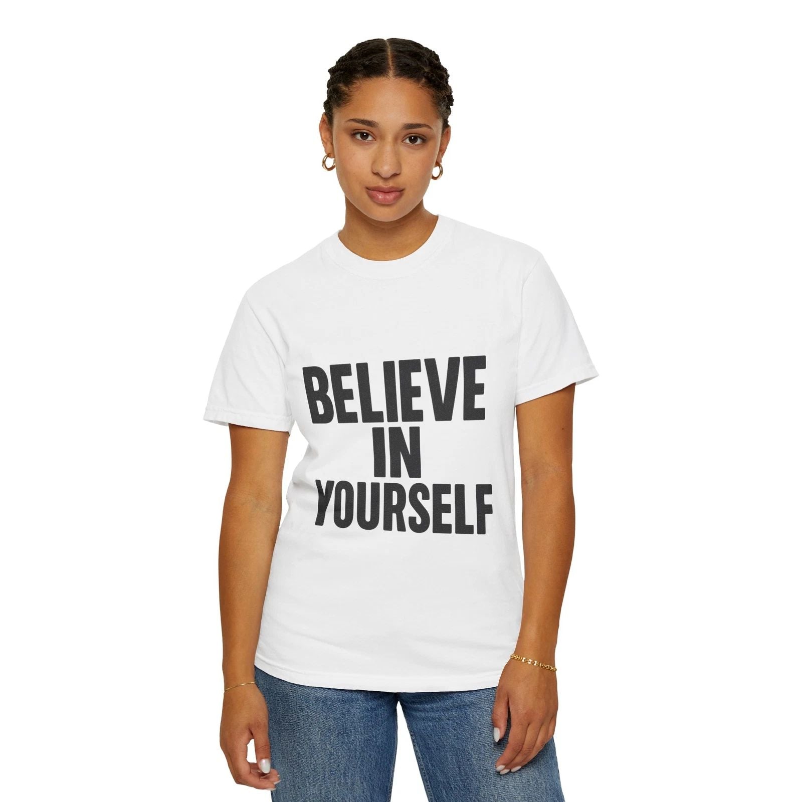 Inspirational Quote T-Shirt, Believe in Yourself Tee, Motivational Gift, [...]