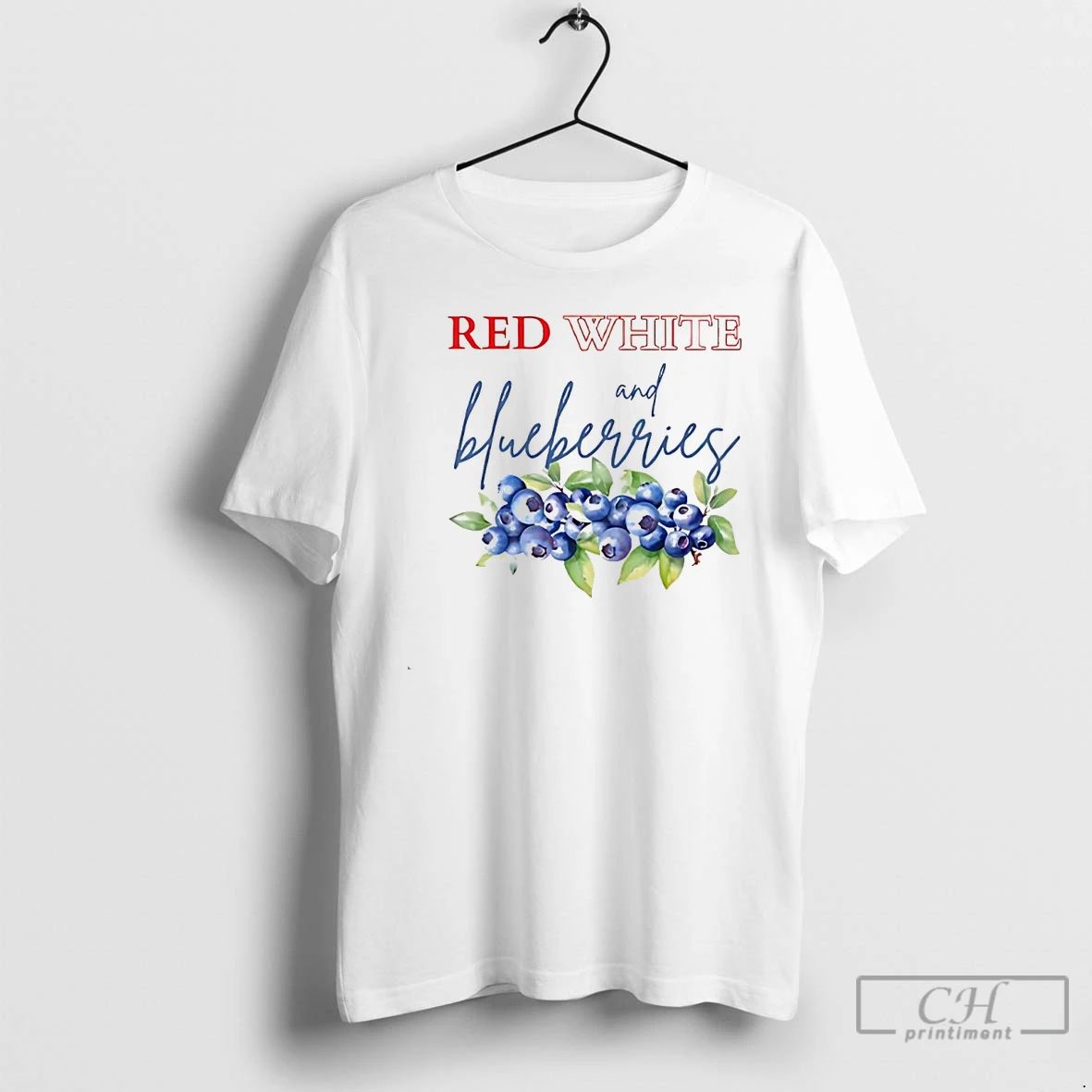 Classic Red White And Blueberries Charlie Kirk White T Shirts