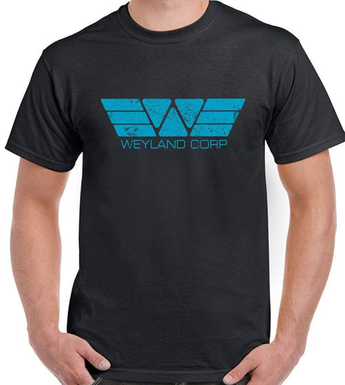 Alien T-Shirt Weyland Corp Mens Retro Predator Prometheus Nostromo Covenant Film