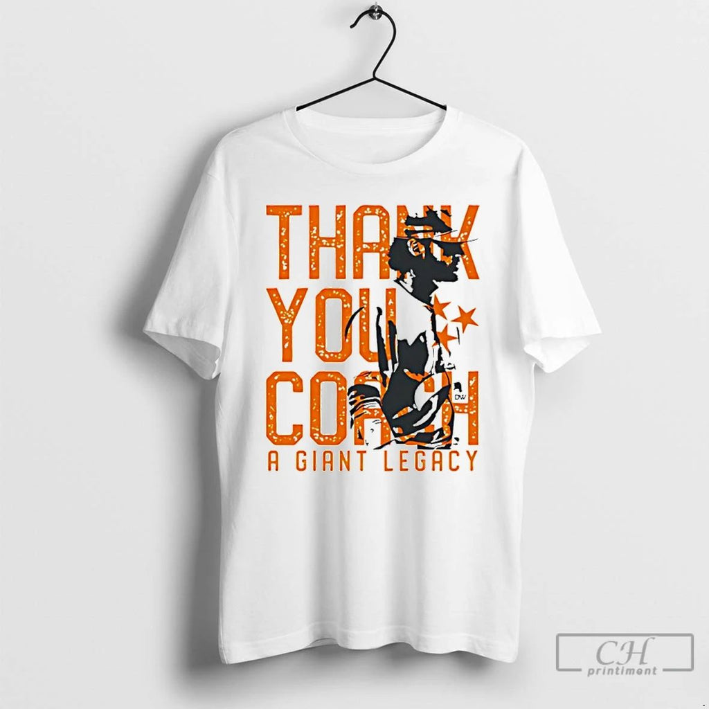 Classic Thank You Coach A Giant Legacy Cc T Shirts