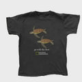 Retro National Geographic Seat Turtle 'go with the flow' Reprint T shirt