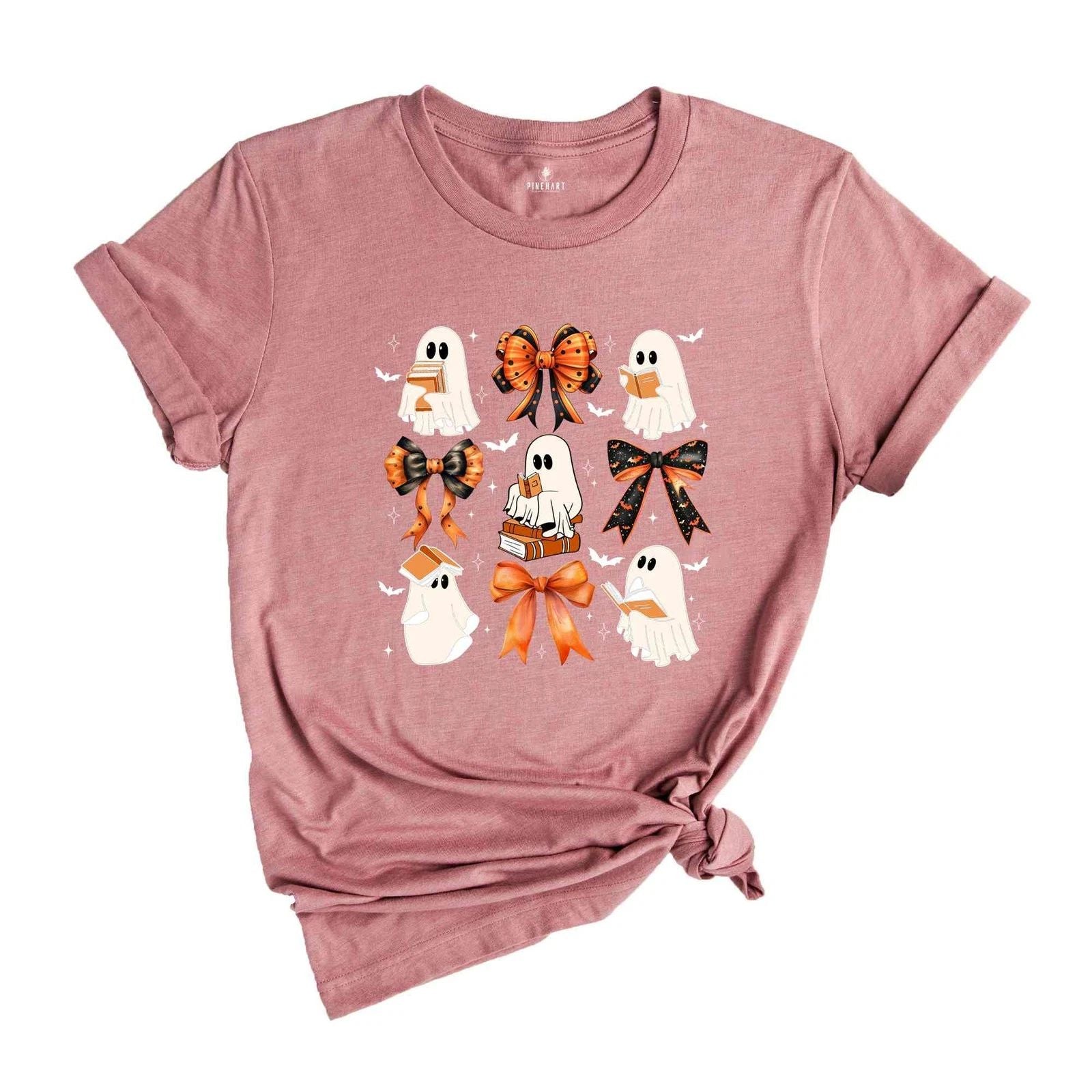 Halloween Ghost Shirt, Fall Shirt, Halloween Fall Tee, Spooky Vibes Shirt, Cute
