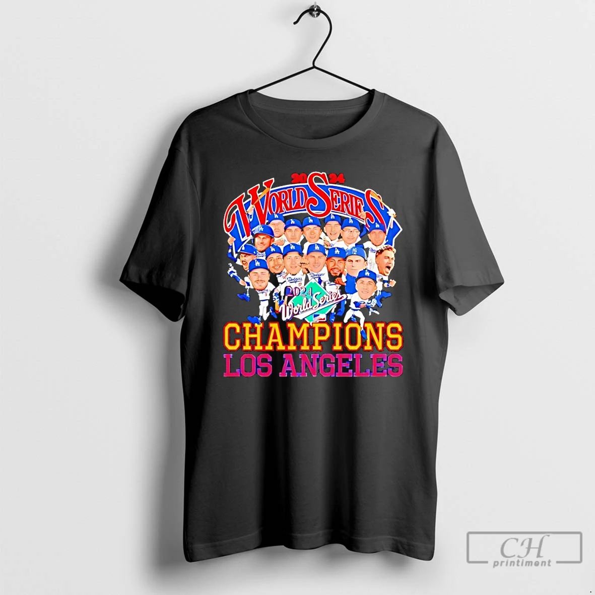 Classic Los Angeles Dodgers Team World Series Champs T Shirts