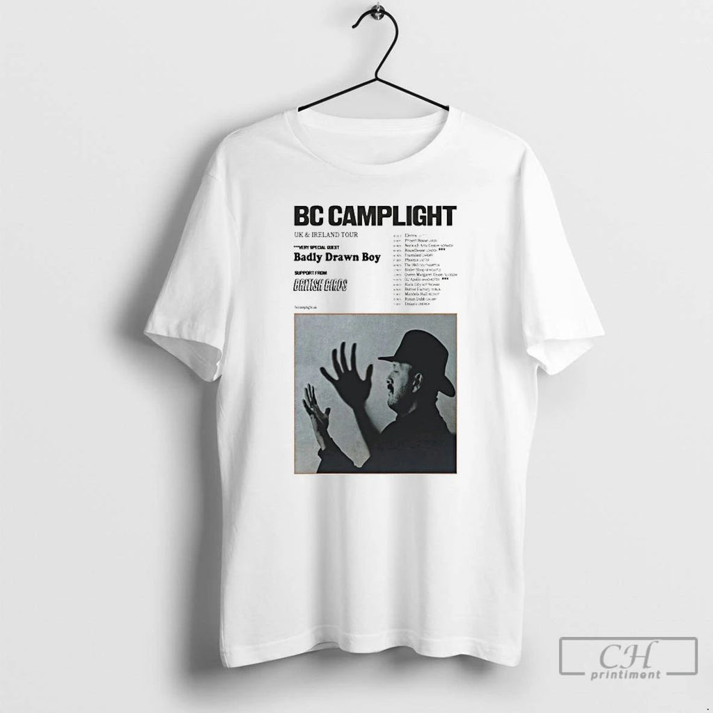 Premium Bc Camplight Uk Ireland Tour 2025 Badly Drawn Boy T Shirts