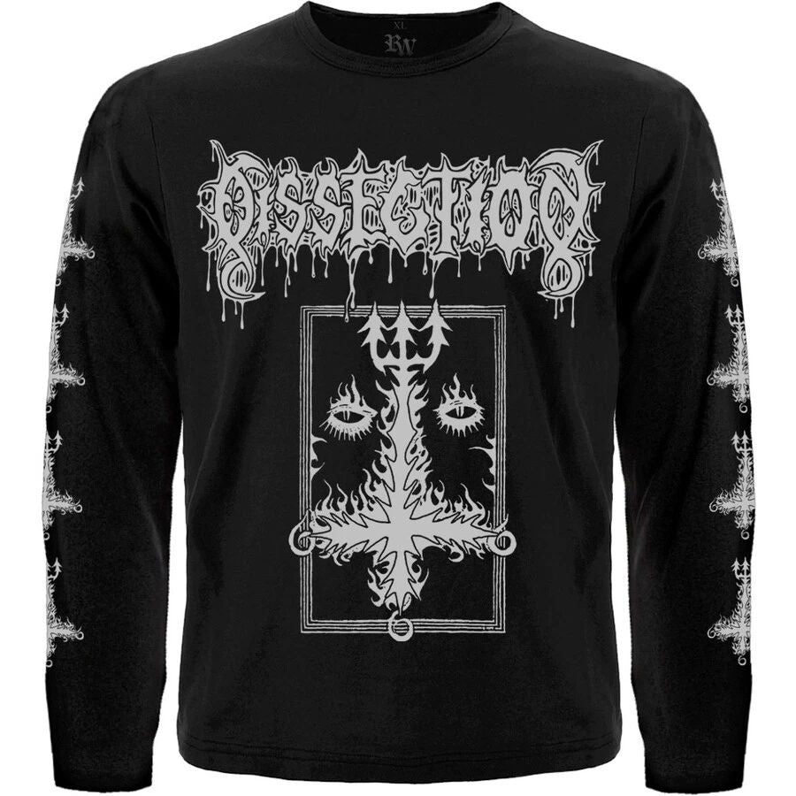 Dissection "The Past Is Alive"  Long Sleeve Black T-Shirt mayhem bathory