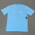 Johnnie-O Mens Small Palm Paradise Graphic Pocket T-Shirt Malibu Blue JMST100180