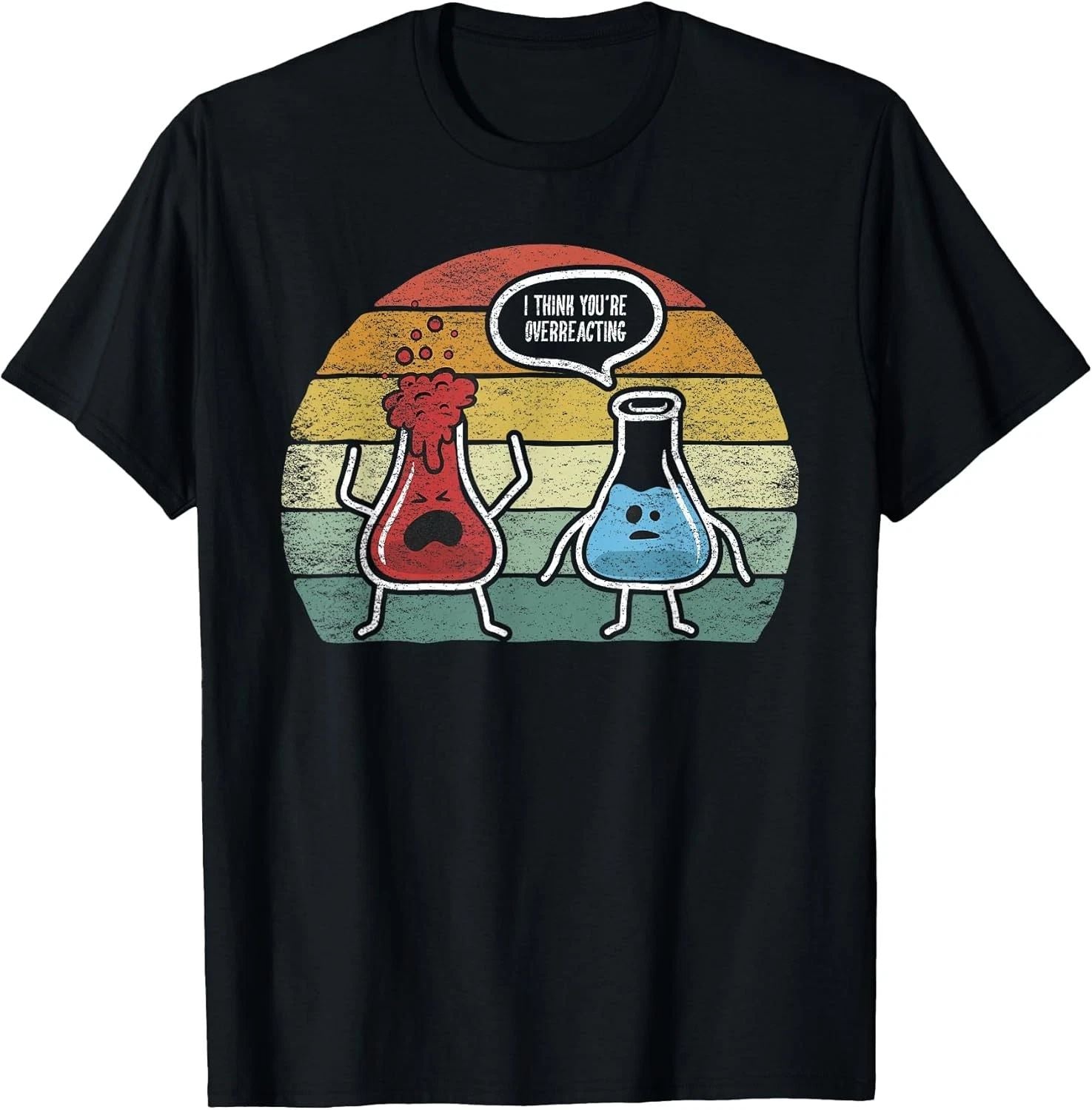 Retro Vintage I Think You're Overreacting Fun Nerd Cotton Tee - MADE IN USA