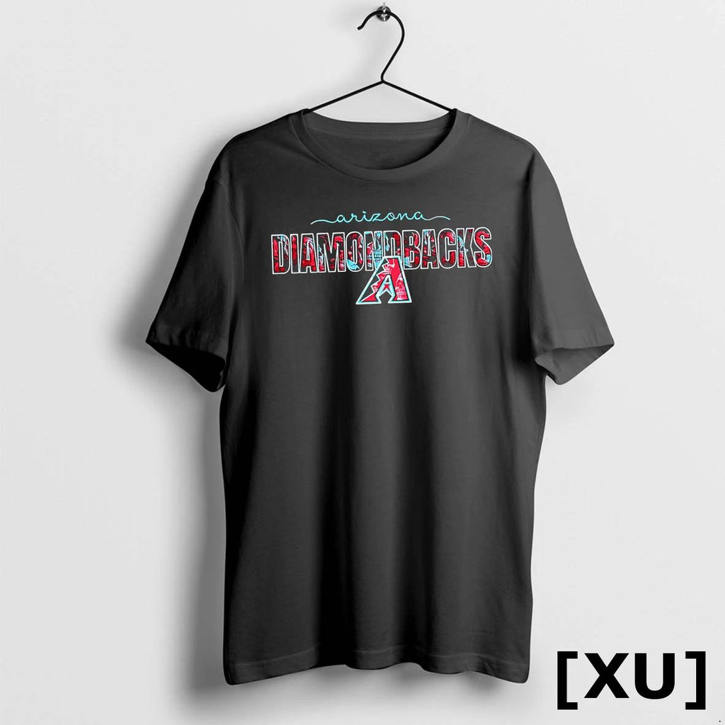 Arizona Diamondbacks Floral Graphic Baseball Tshirts Sweater