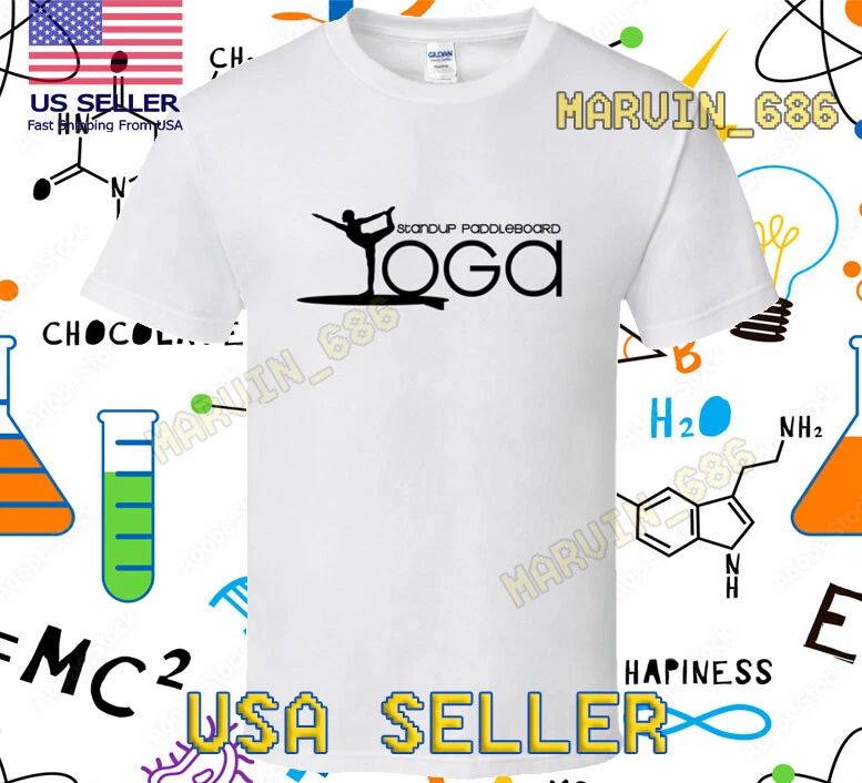 NEW SHIRT STANDUP PADDLEBOARD YOGA RACING LOGO T-SHIRT FUNNY SIZE S-5XL