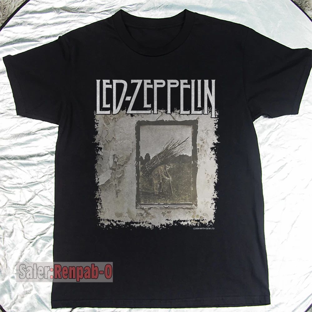 Rare 90's Led Zeppelin Band, For Fan Cotton Unisex Black Cotton T-shirt S-5XL