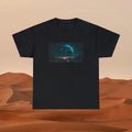 City on the Moon Sci-Fi Premium Unisex Cotton Graphic T Shirt Streetwear