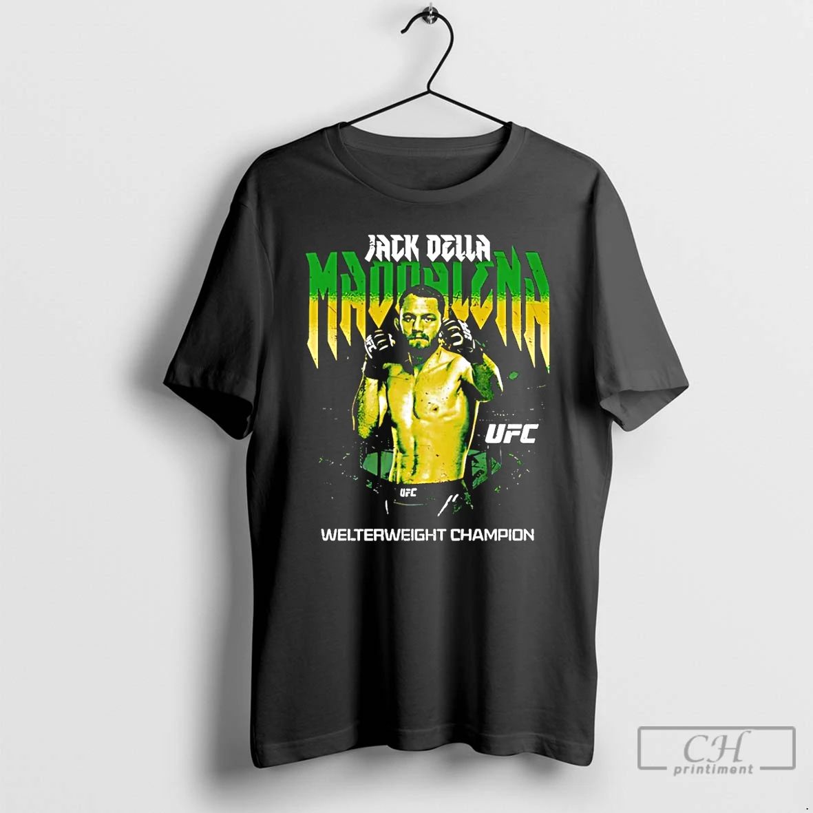 Premium Jack Della Maddalena Fighter Welterweight Champion Pose T Shirts