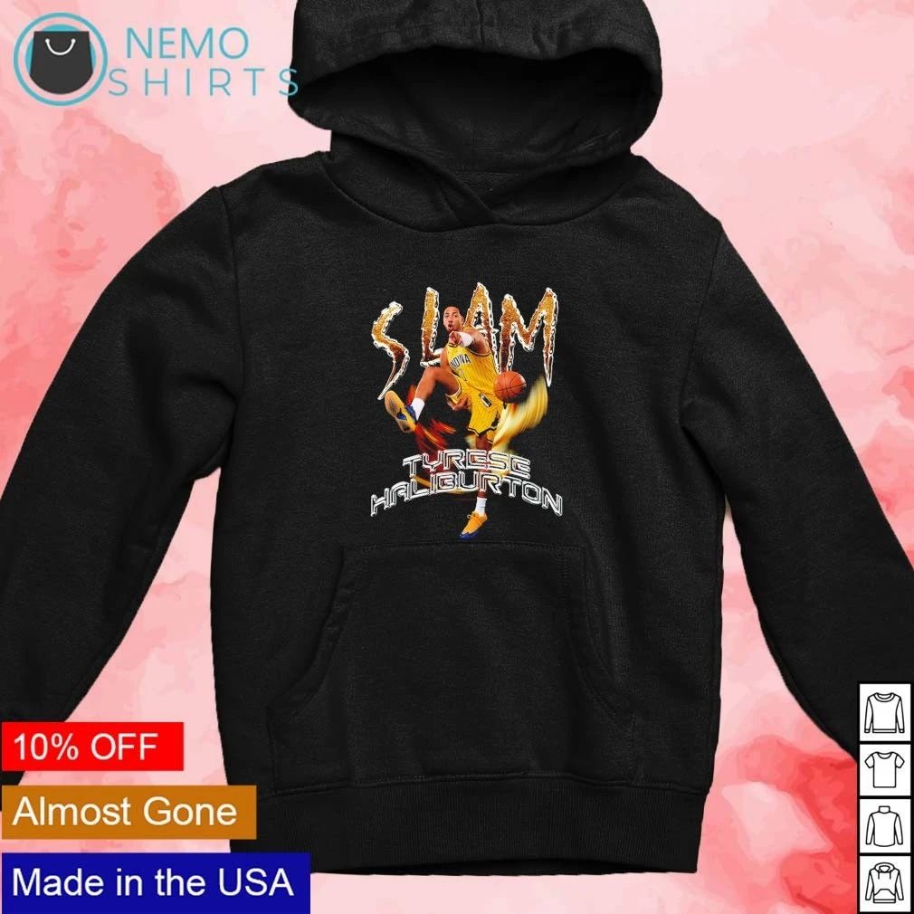 Tyrese Haliburton Indiana Slam Magazine Cover shirt