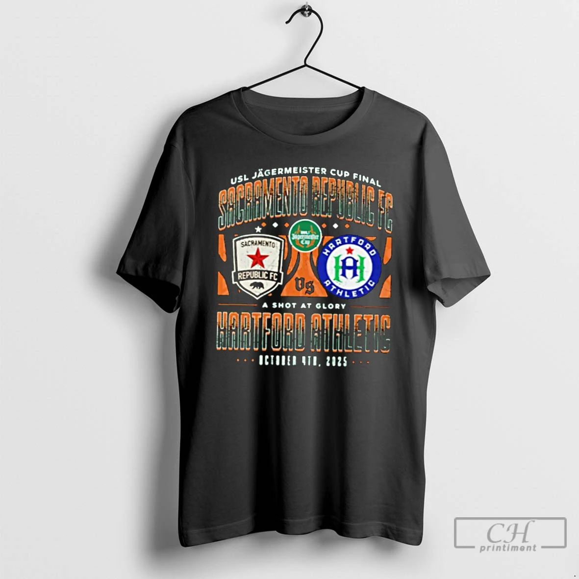 Classic Sacramento Republic Fc Vs Hartford Athletic 2025 Usl Jagermeister Cup Match Up T Shirts