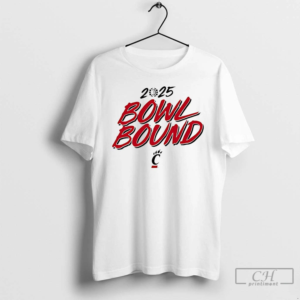 Classic 2025 Bowl Bound Cincinnati Football T Shirts