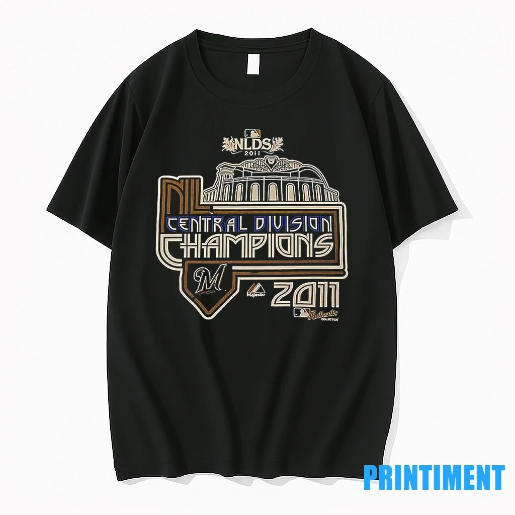Majestic Milwaukee Brewers 2011 Nl Central Champions Mlb Tshirts Sweater